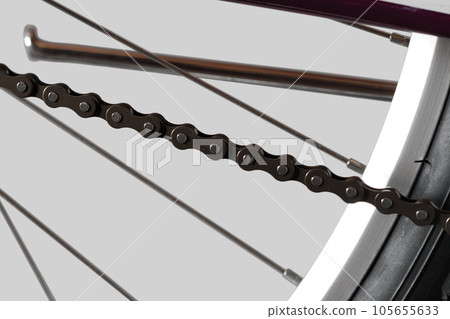 Single speed bike chain. Single speed bike chain. 105655633