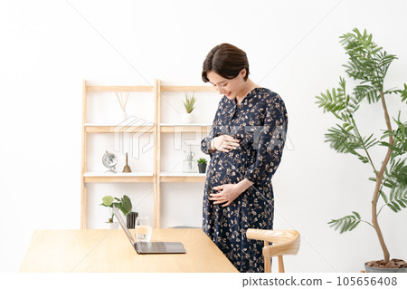 產婦 職業媽媽 孕婦 105656408