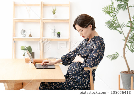 產婦 職業媽媽 孕婦 105656418
