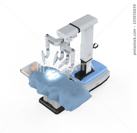 Robotic assisted surgery machine with dummy patient isolated Robotic assisted surgery machine with dummy patient isolated 105656839