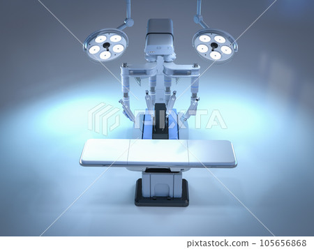 Robotic assisted surgery machine in operating room 105656868