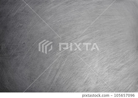 aluminium metal texture background, scratches on polished stainless steel. 105657096