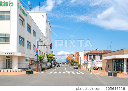 In front of Furano Station, Higashi 5-jo Street, Hinodemachi 105657216