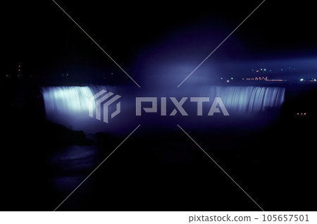 Lighted-up Niagara Falls Lighted-up Niagara Falls 105657501