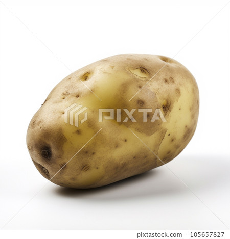 馬鈴薯白色背景 AI 生成圖像 Generative AI 105657827