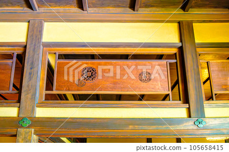 京都島原住宮松之間的橫梁 105658415