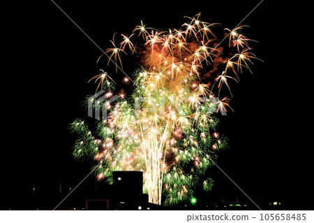 煙花照亮了夏夜 煙花照亮了夏夜 105658485