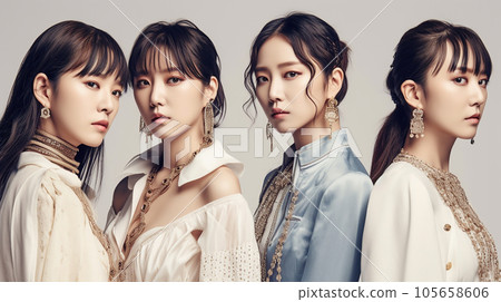 Dance unit, female idol, entertainer, model, musician, college student (Generative AI) 105658606