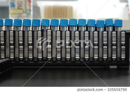 Human samples collection in lab. 105658790