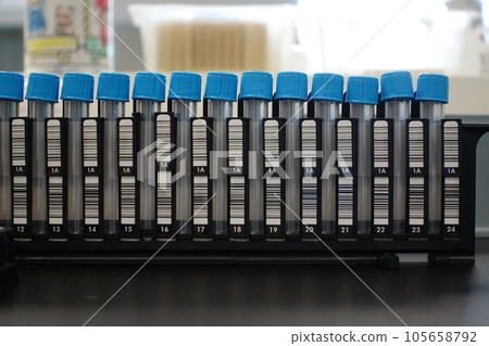 Human samples collection in lab. 105658792