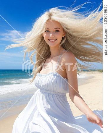 beach model beauty 105659633