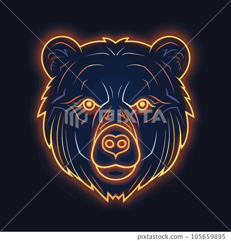 Bear symbol, emblem, logo blank. Vector illustration isolated 105659895