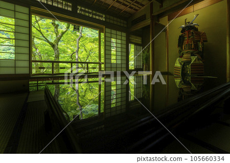 嵐山遊彩亭 美麗倒影 新綠季節 嵐山遊彩亭 美麗倒影 新綠季節 105660334