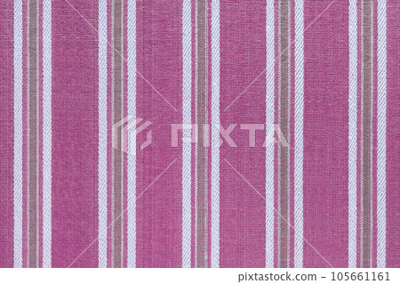 Natural pink linen texture with striped pattern as background, wallpaper 105661161