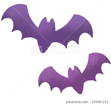 two purple bats 105661231