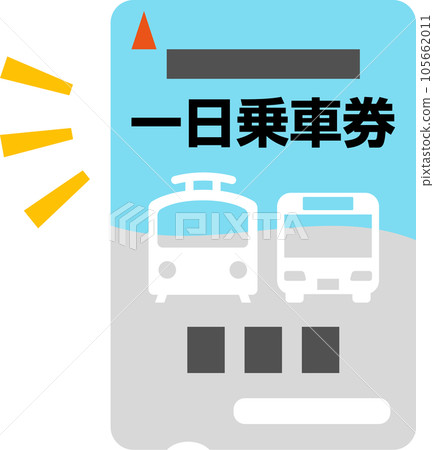 One day ticket for trains and buses One day ticket for trains and buses 105662011