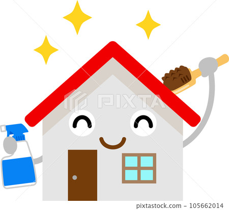cleaning house character 105662014