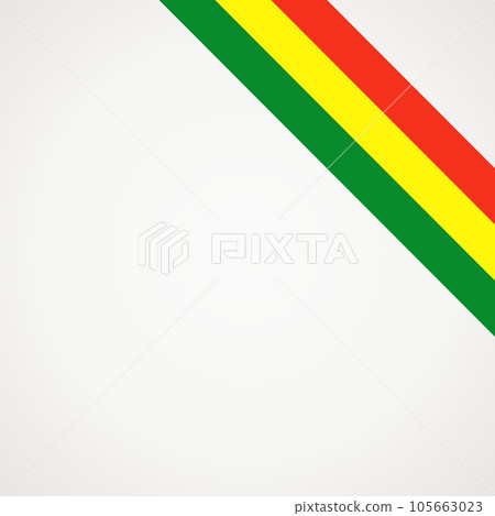 Corner ribbon flag of Bolivia 105663023