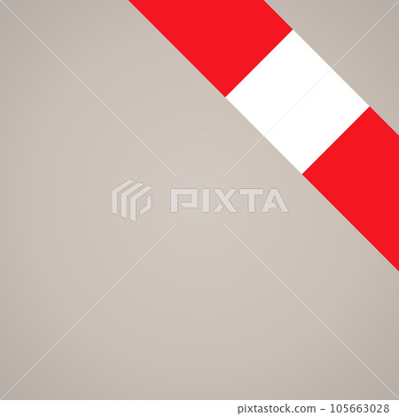 Corner ribbon flag of Peru, Mons or Saint-Tropez 105663028