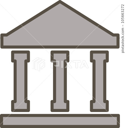 Torii, shrine, bank simple illustration icon Torii, shrine, bank simple illustration icon 105663272