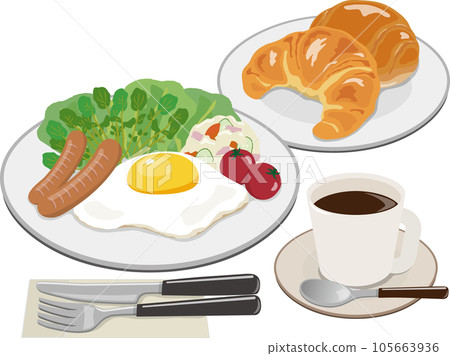 煎蛋早餐套餐 105663936