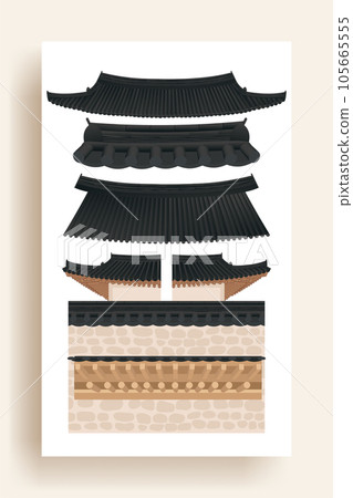 Korean new year background with traditional pattern. 105665555