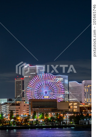 [Kanagawa Prefecture] Night view of Yokohama Minatomirai (August) 105665746