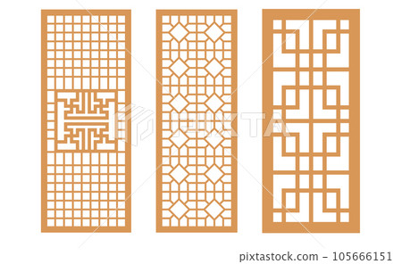 Korean traditional pattern design elements 105666151