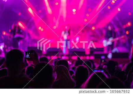 Blurred stage during live concert 105667932