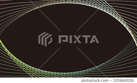 Color line wave frame and black background illustration 105668026