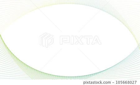 Color line wave frame and white background illustration 105668027