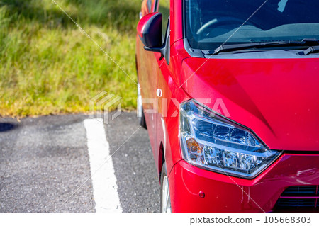 Red car My car Mira Ease Daihatsu Red car My car Mira Ease Daihatsu 105668303