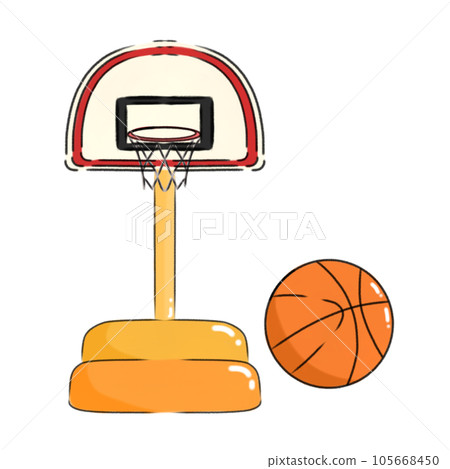 basketball game illustration 105668450