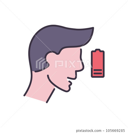 Fatigue related vector icon Fatigue related vector icon 105669285