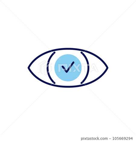 Normal Vision Vector Icon 105669294