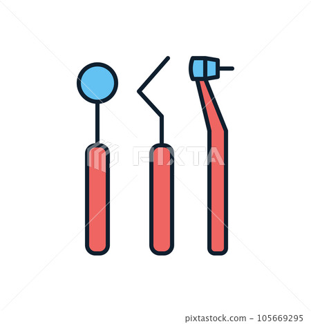 Dental Tool Icon Dental Tool Icon 105669295