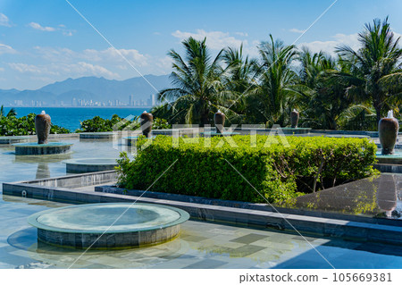 Swimming pool at the hotel. Swimming pool at the hotel. 105669381
