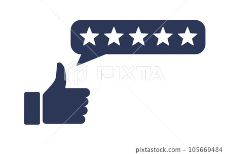 5 Star customer review quality rate satisfaction best service recommend. 5 star rate icon success 5 Star customer review quality rate satisfaction best service recommend. 5 star rate icon success 105669484