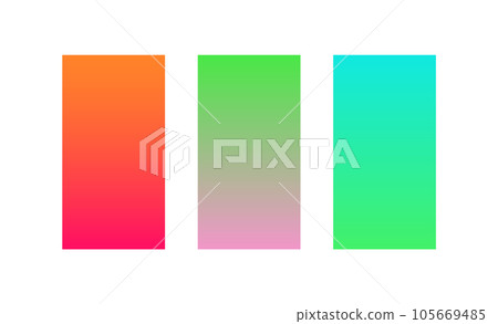 Modern screen design gradient mobile app. Bright colorful pink green blue red design ui smartphone Modern screen design gradient mobile app. Bright colorful pink green blue red design ui smartphone 105669485