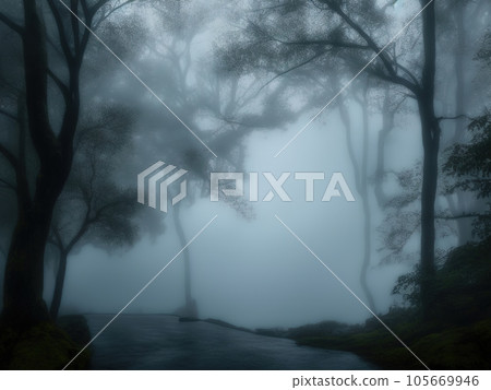 rain in forest. rain in forest. 105669946