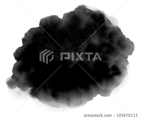 Black background material drawn with ink 105670113