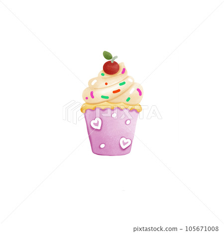 set of colorful cupcakes 105671008