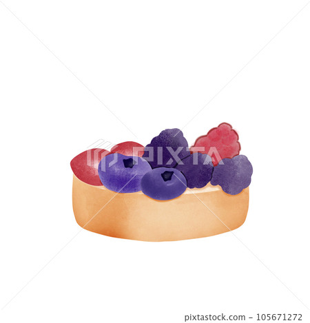 cake with raspberries and blueberries cake with raspberries and blueberries 105671272