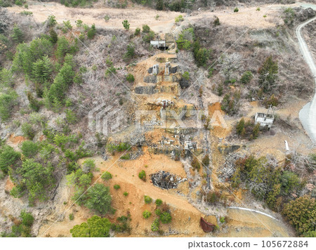 Uchiko Town, Ehime Prefecture Scenery of the Okuki Mine Ruins 105672884