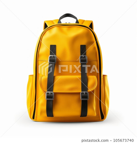 Vivid school backpack isolated on white Vivid school backpack isolated on white 105673740