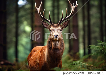 Deer in forest 105673815
