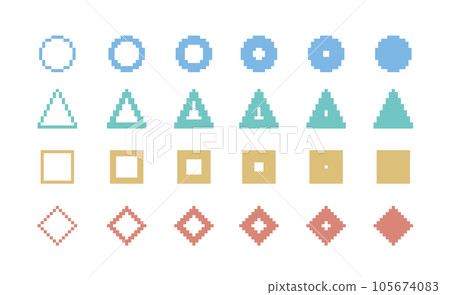 點圖、人物、可愛裝飾插畫集、圓三角形、正方形、菱形、像素 點圖、人物、可愛裝飾插畫集、圓三角形、正方形、菱形、像素 105674083