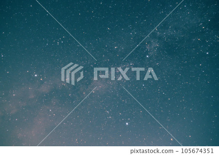 Hakushu Town, Hokuto City, Summer Triangle Floating in the Milky Way 105674351