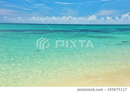 Okinawa Ikema Island blue sky and seascape 105675117