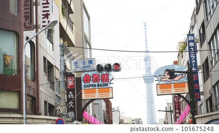 Kappabashi Tool Street and Sky Tree 105675248